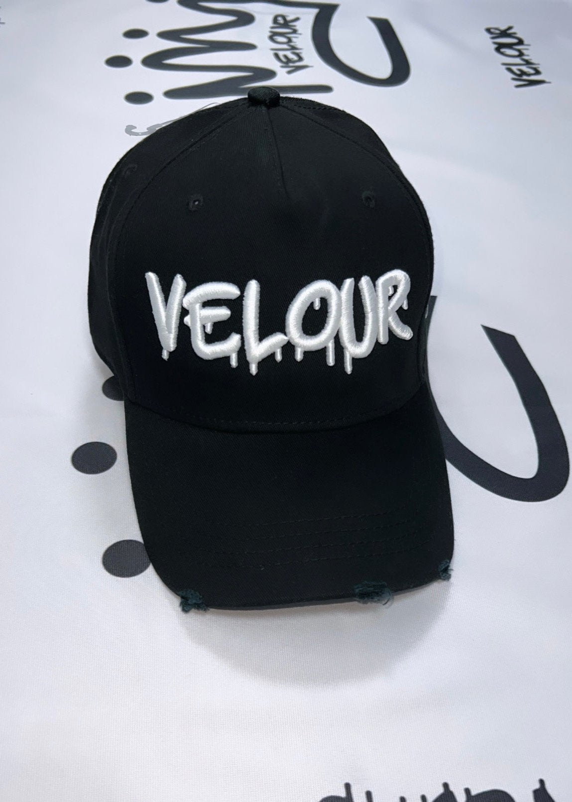 VELOUR CAP - BLACK