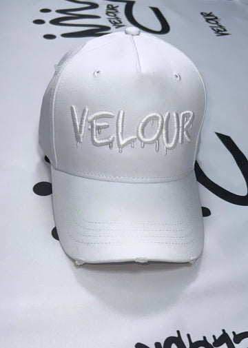 VELOUR CAP - WHITE