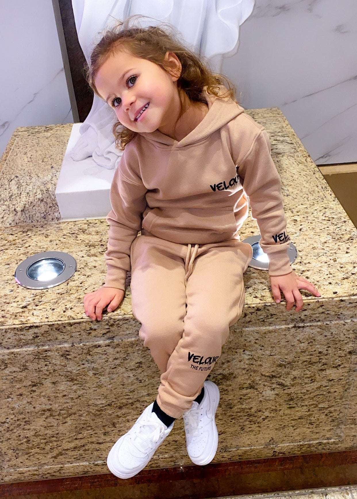 Kids Full Tracksuit - Coffee