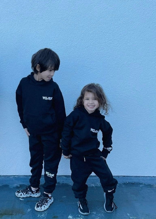 Kids Tracksuit Bottoms - Black