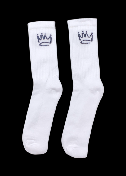 V Logo socks - white