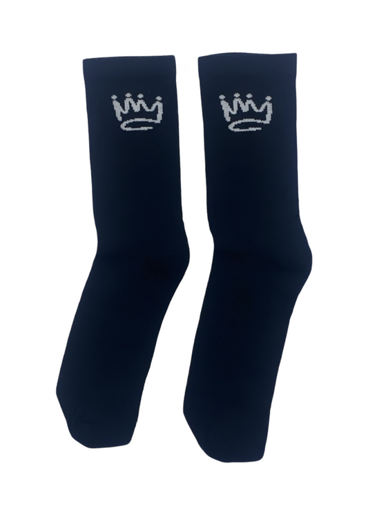 V Logo socks - Black